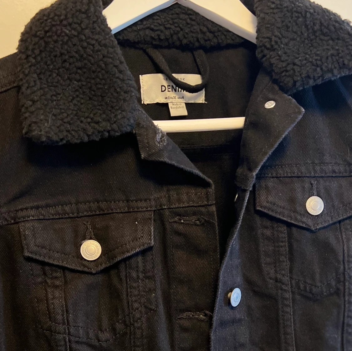 Svart jeansjacka  - 90