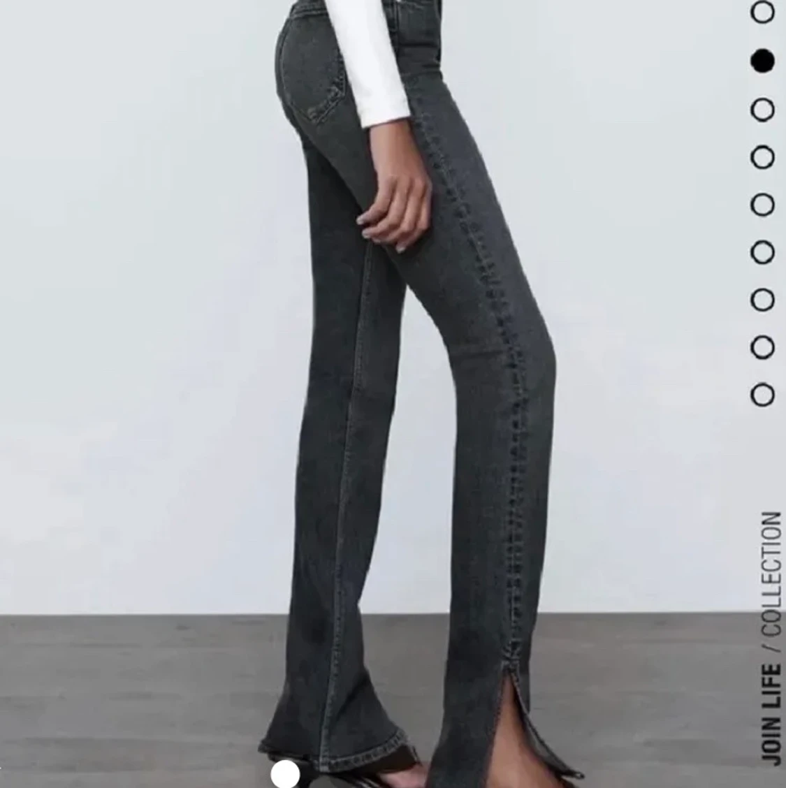 Säljer mina gråa Zara jeans  - 90