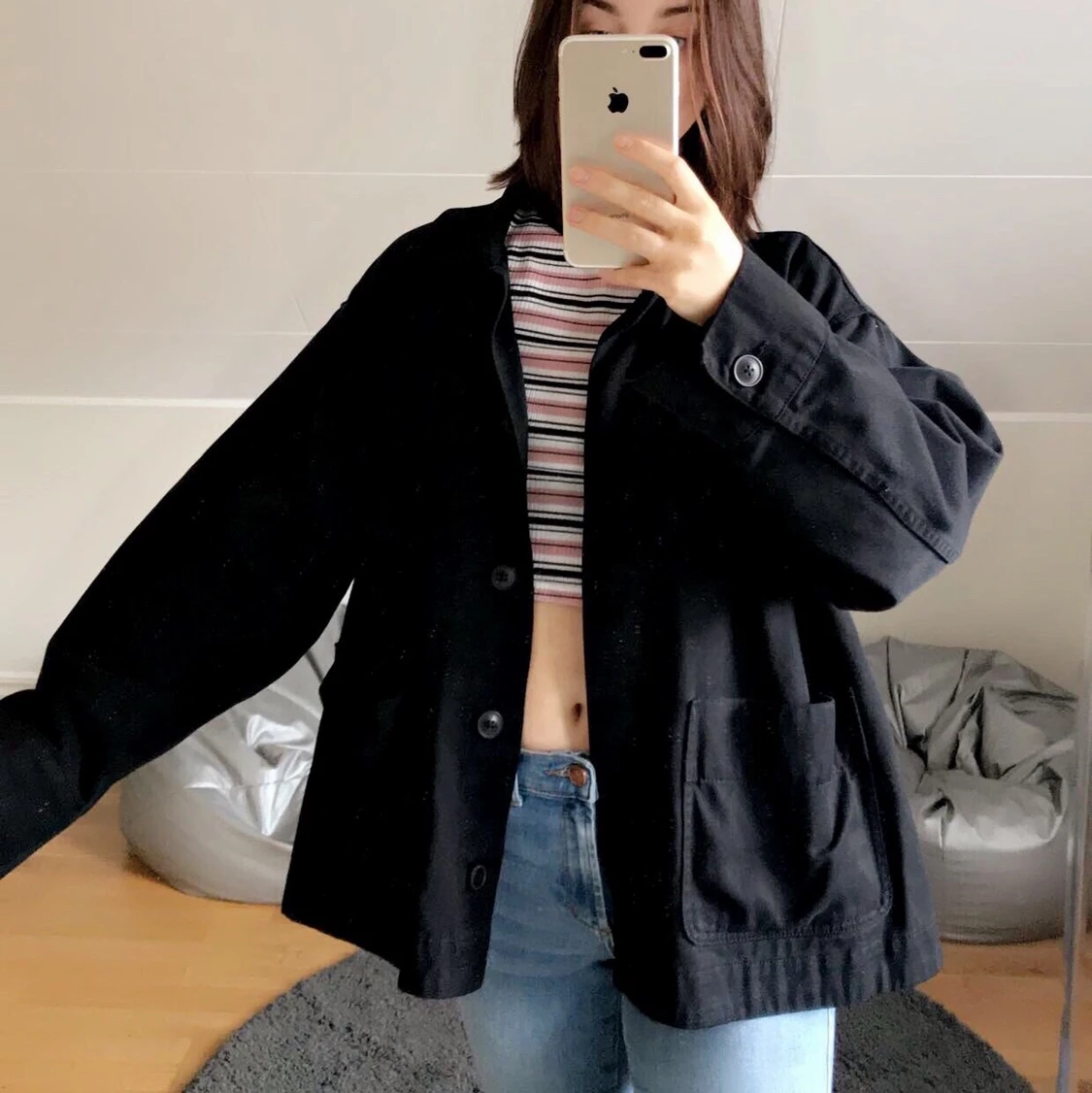 Oversized jeansjacka