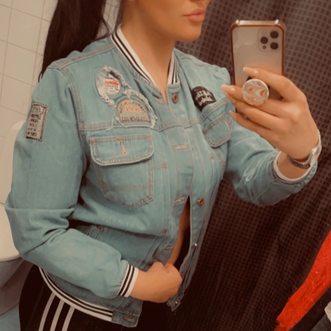 Schysst jeans jacka  - 90