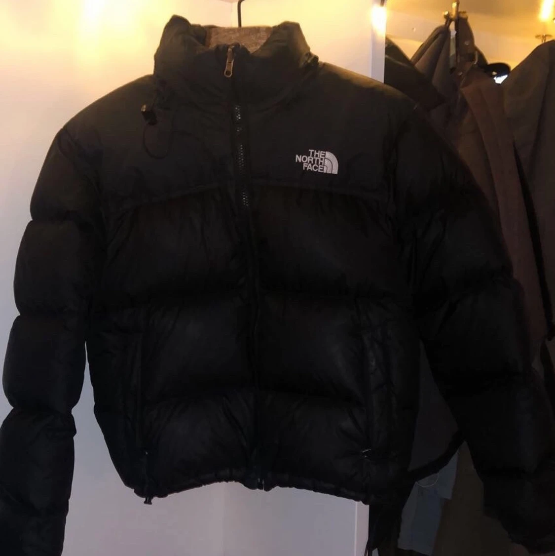 north face svart puffer jacka