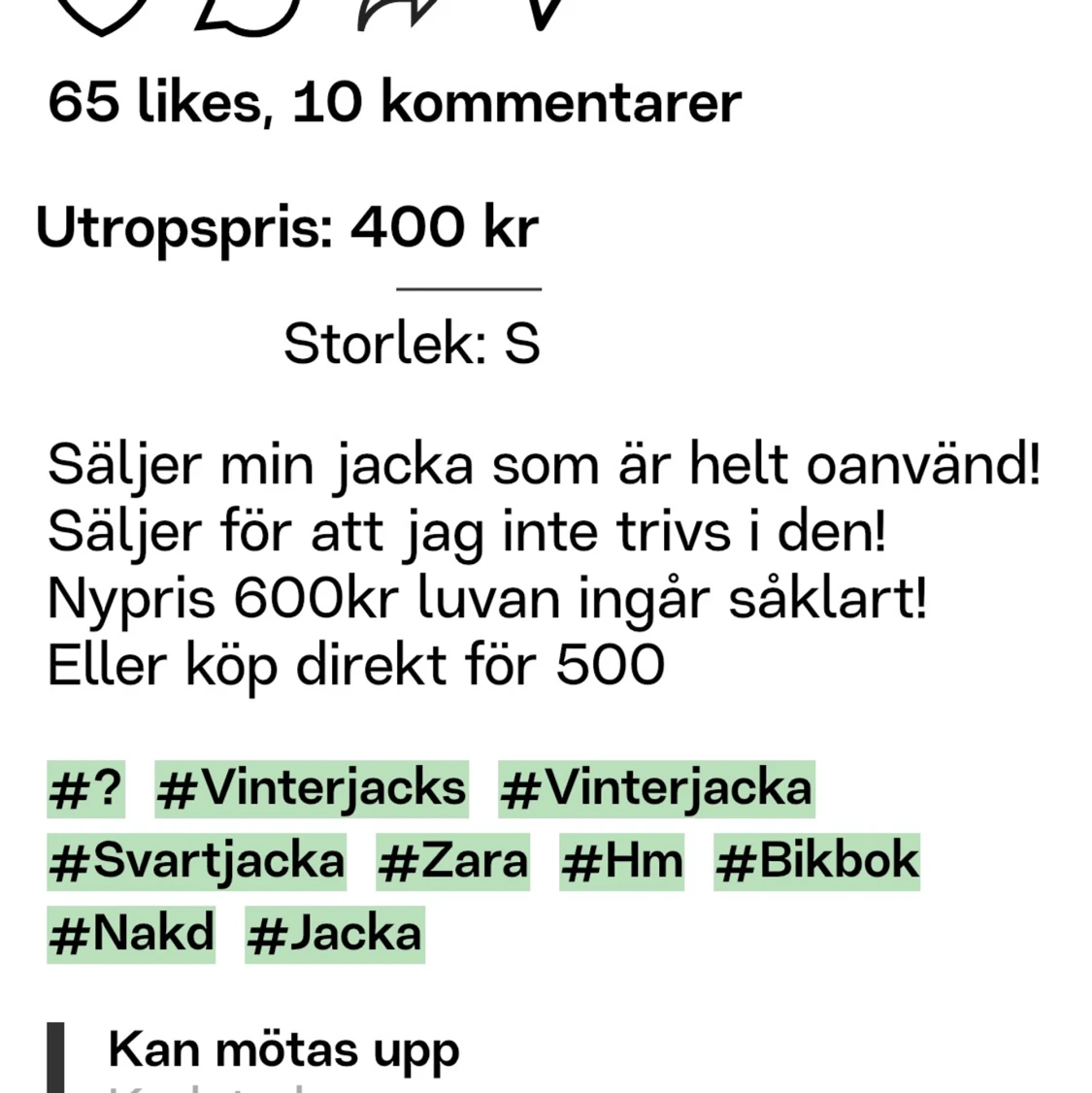Vinter jacka  - 90