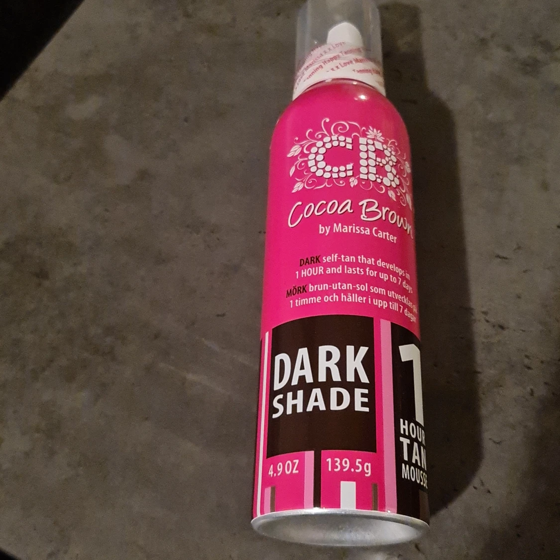 Cocoa brown tan mousse