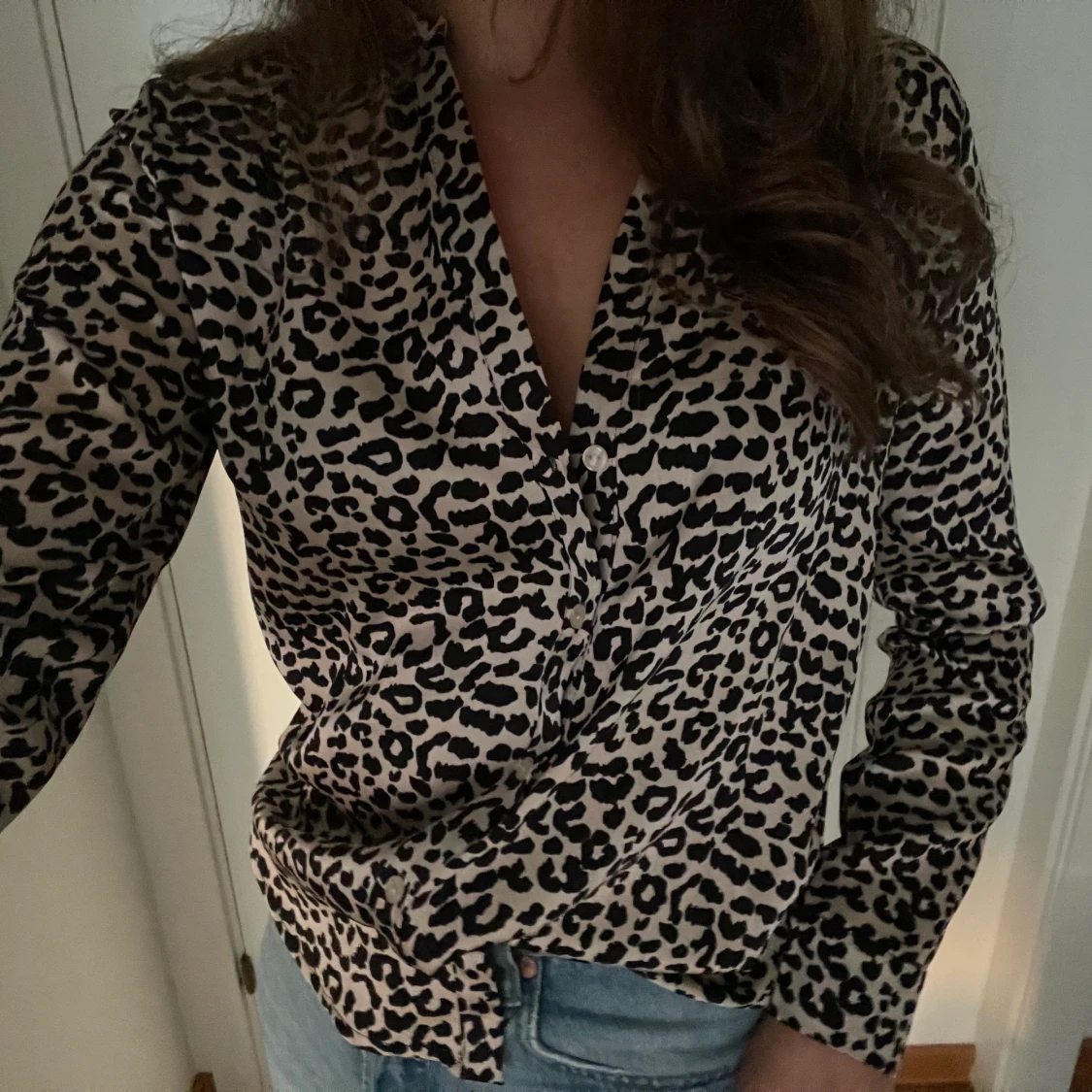 Leopard mönstrad blus Neo noir