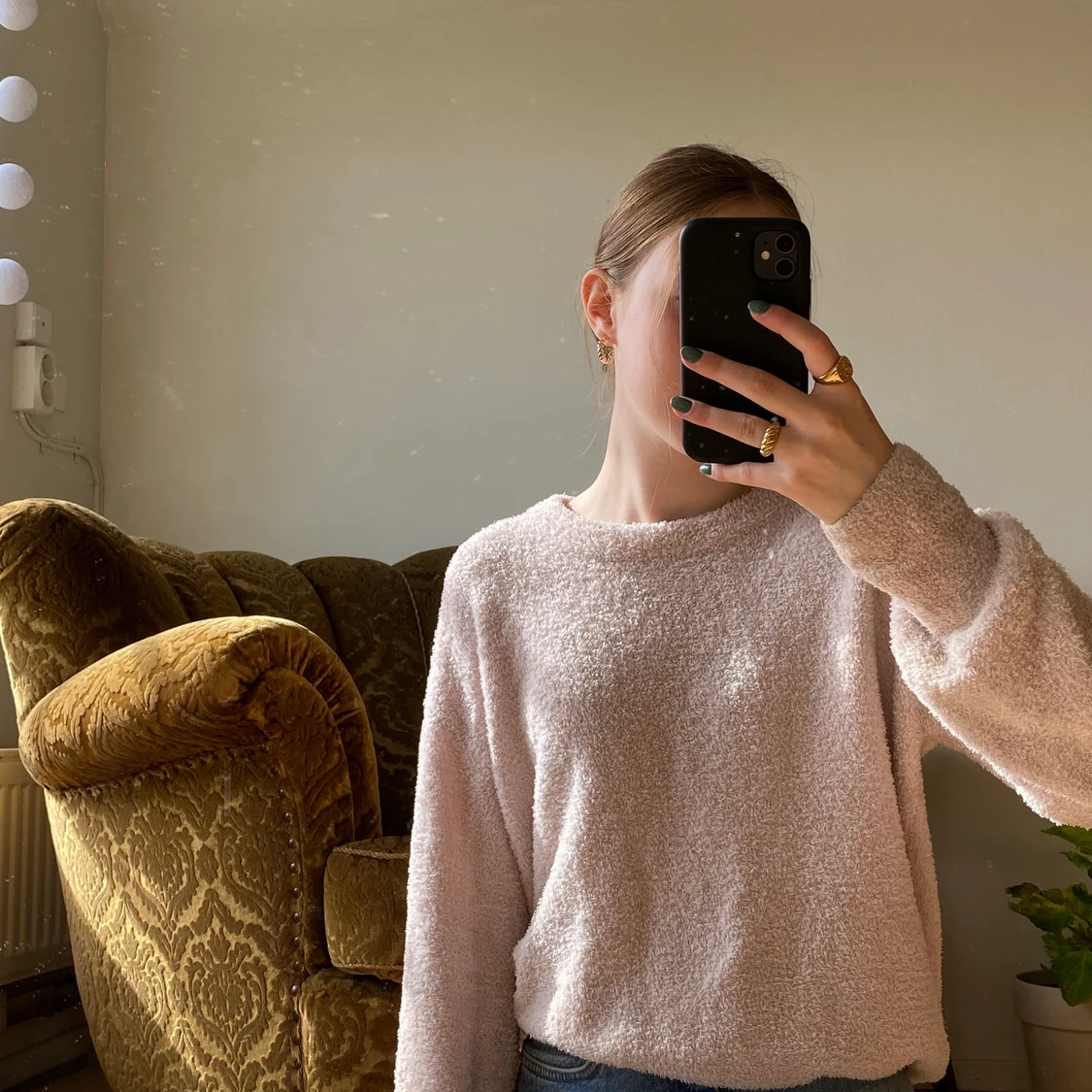 mysig tröja med ballongärmar