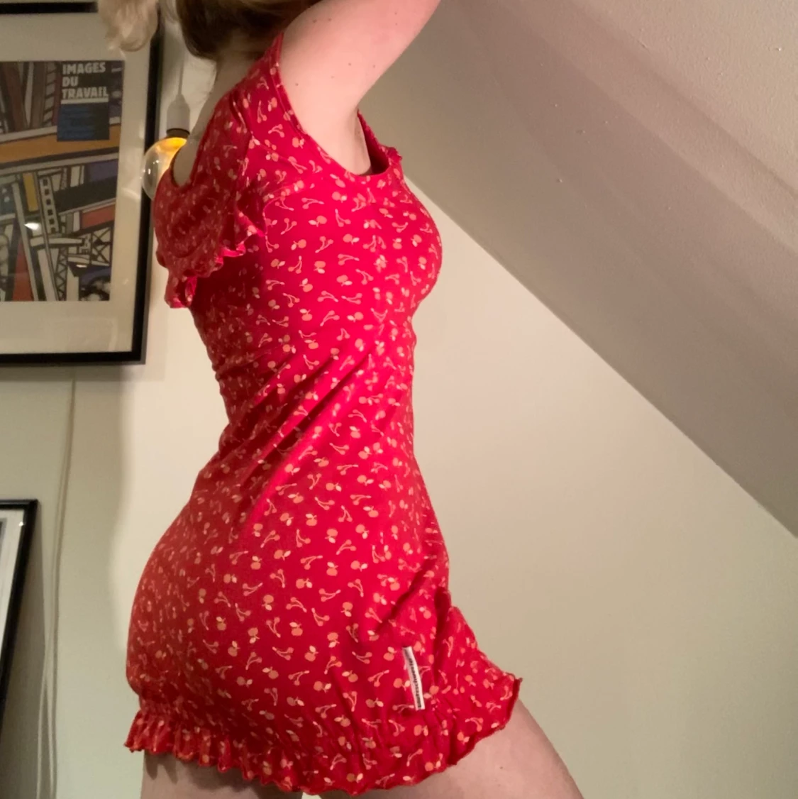 Röd klänning  - 90