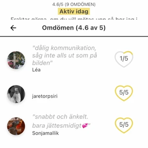 . - Köpe då ett par byxor av en annan tjej här på plick och dom passade inte mig, så använde hennes bilder. Så de va därav inte mina bilder. En förklaring till 1/5 stjärn omdömet