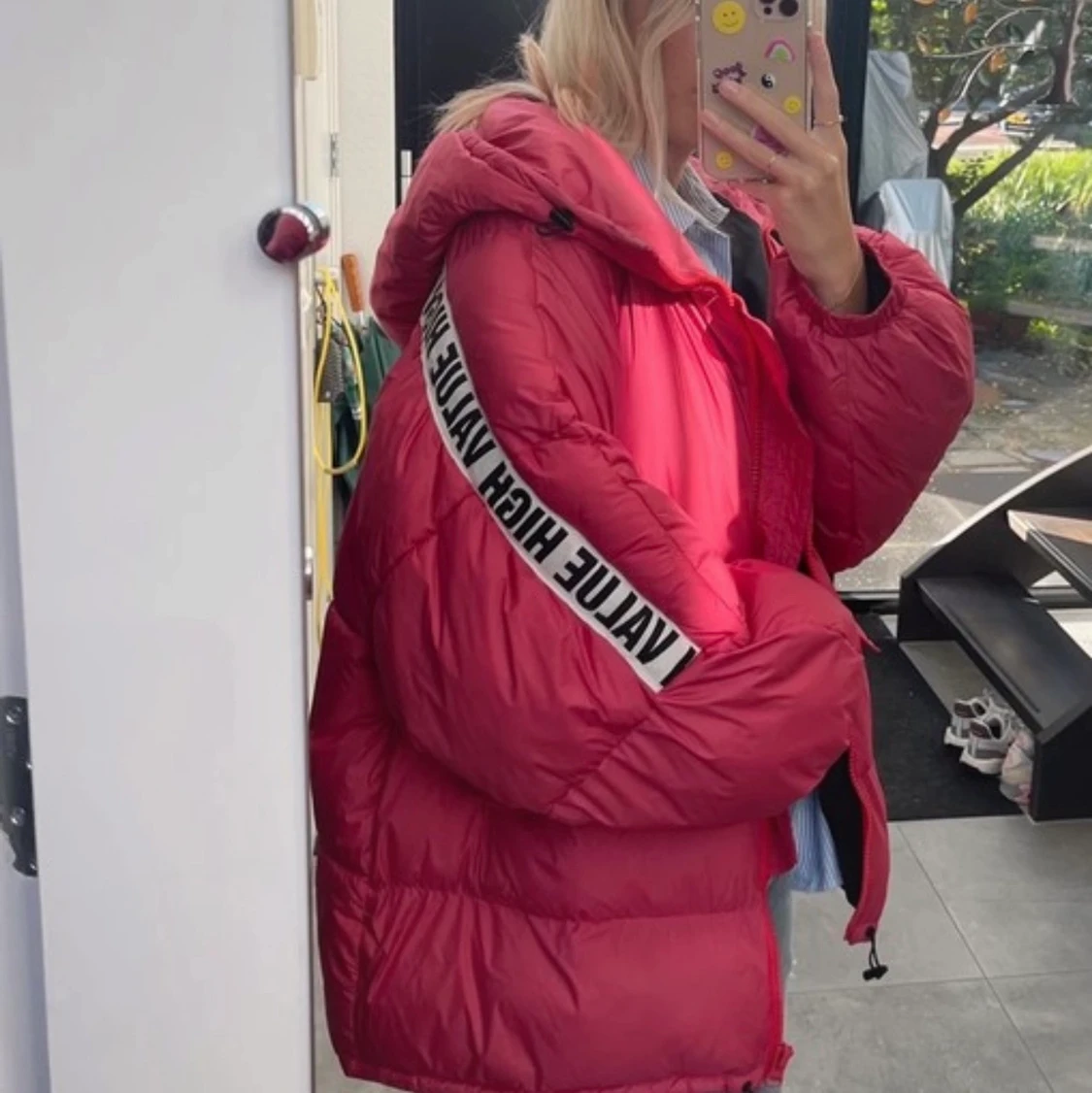 Pink Zara puffer - 90