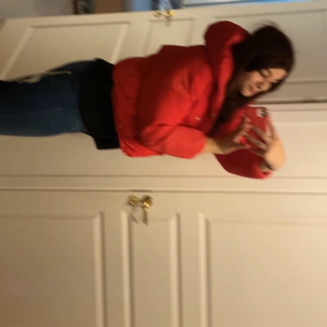 Rosa/röd jacka  - 91