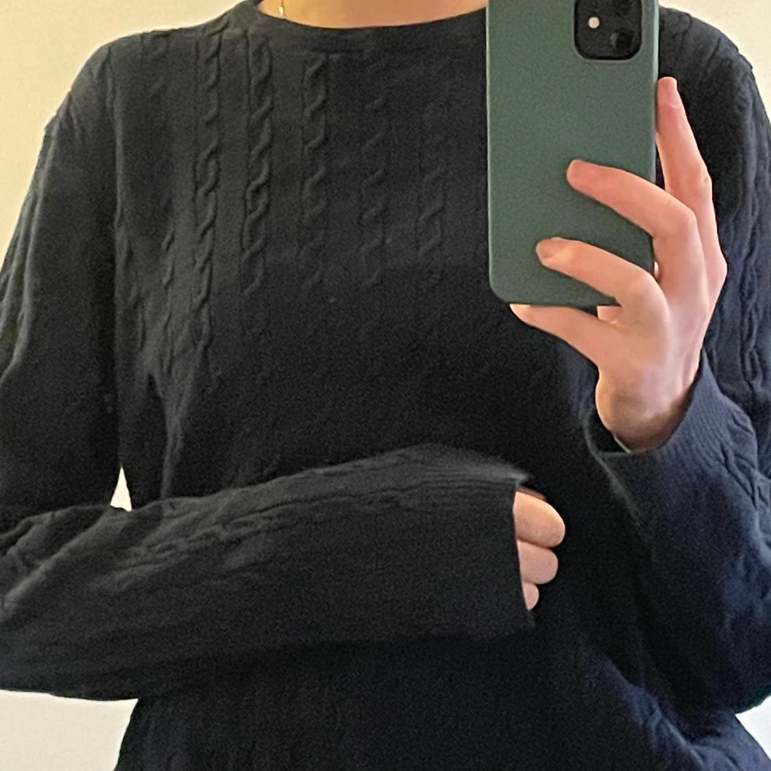 Långärmad tröja mörkblå