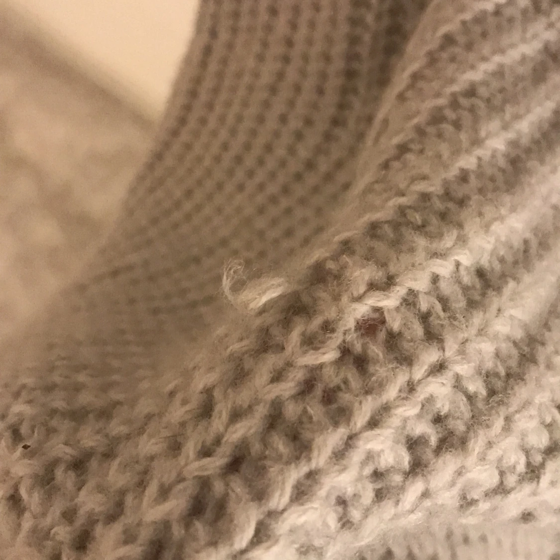 Stickad grå klänning  - 90