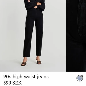 90’s jeans - Raka svarta jeans från ginatricot, köpta för 599kr. Mitt pris 200kr, i princip aldrig använda. Storlek 32.