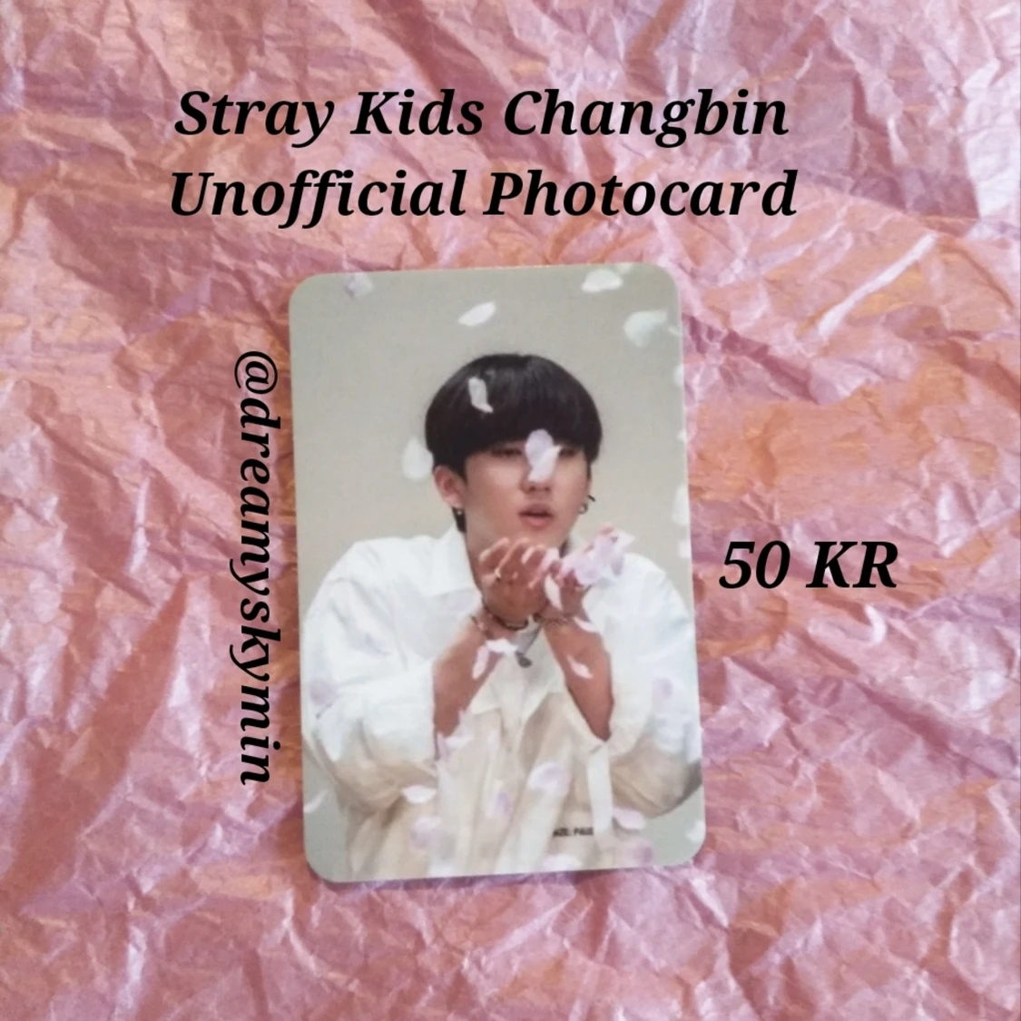 StrayKids Changbin Unofficial Photocard