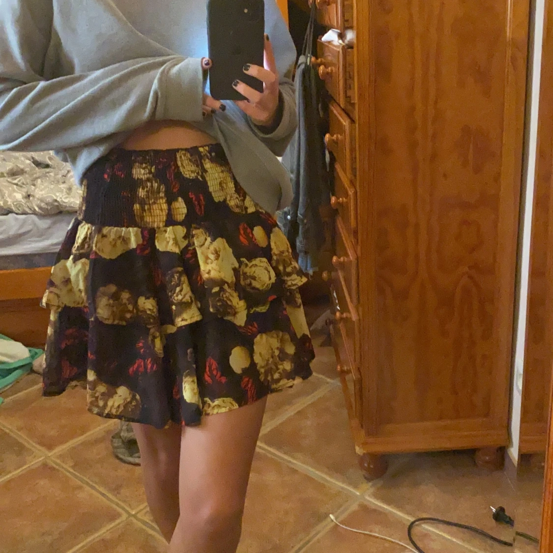 Volangkjol från NAKD, blommönster S-M