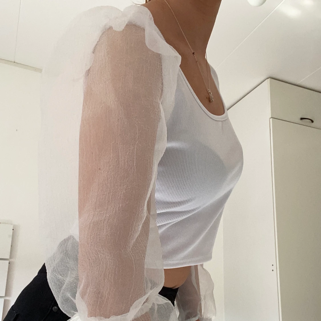 Boohoo vit topp  - 90