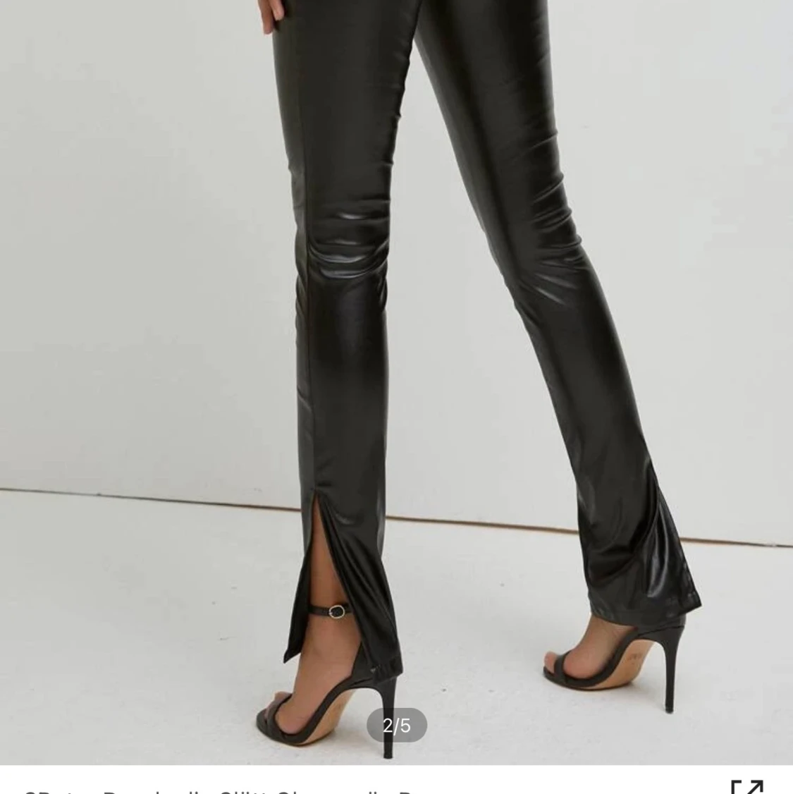 Dragkedja slätt Glamourös Byxor - 90