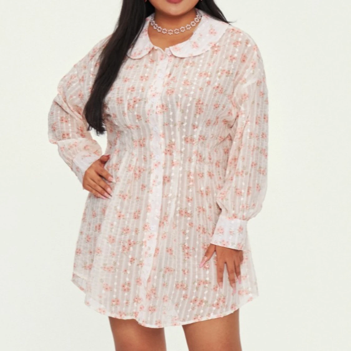 Blommig sommarklänning - 91