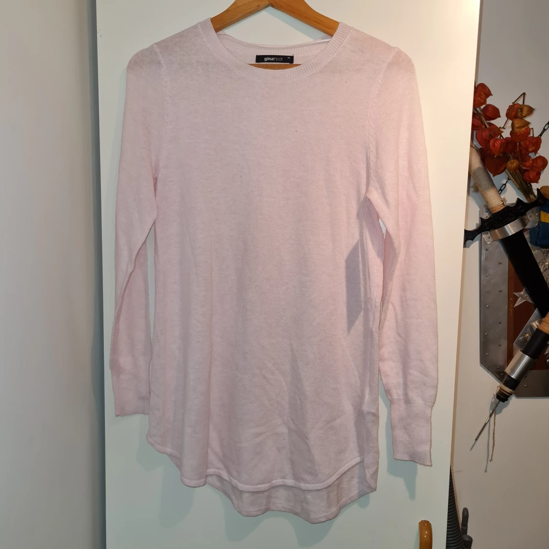 Oversize-tunn skön tröja 