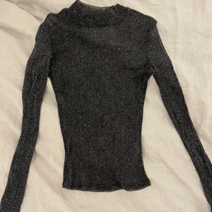 Glittrig meshtopp  - Glittrig meshtopp från ginatricot. Toppen är i storlek XS men passar även dig som har S då den är stretchig. Säljer för 20 kr, (frakt ingår ej i priset!)