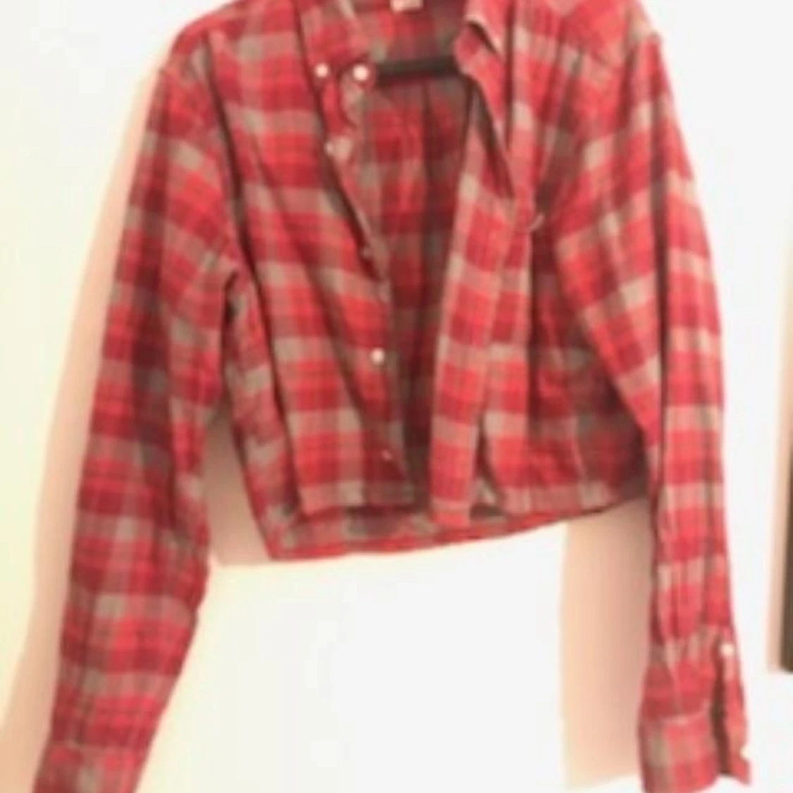 Vintage croppad skjorta