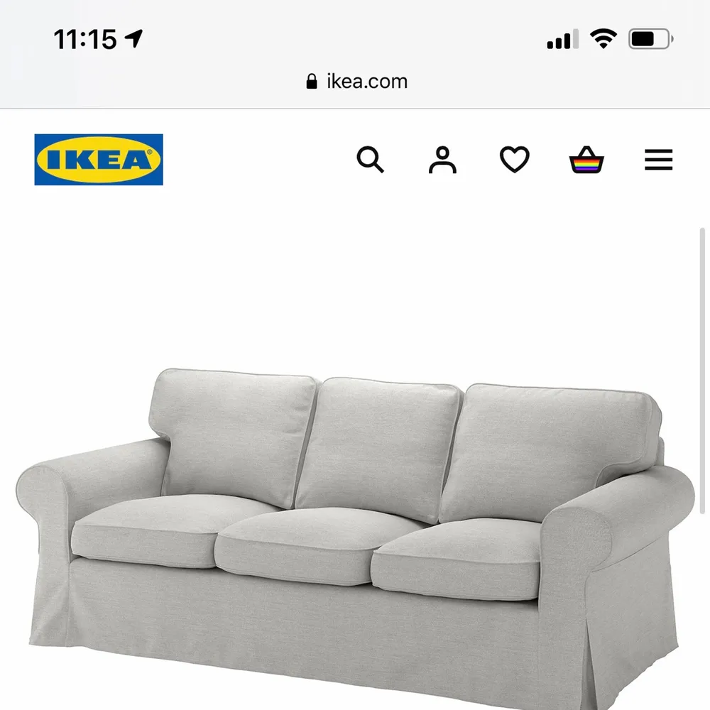 Helt nytt sofföverdrag ektorp 3-sittsig soffa från Ikea, ljusgrå. Säljs pga felköp. Nypris: 995kr. Övrigt.