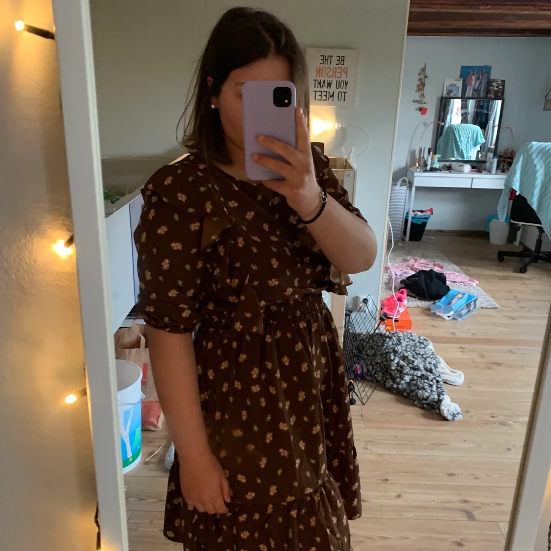 Blommig klänning  - 90