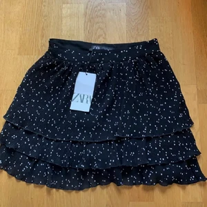 Prickig kjol zara - Hej! Säljer denna populära och helt slutsålda kjolen ifrån zara. Den är aldrig använd och har etiketter kvar✨ som man ser på tredje bilden har kjolen inbyggda shorts (ingenting som syns när man har på sig den), så slipper man oroa sig när det blåser ute😊 bud från 250 eller kontakta mig om du vill köpa direkt💖 köparen står för frakten på 66 kr spårbart eller 48 kr med frimärken🚚🚚         