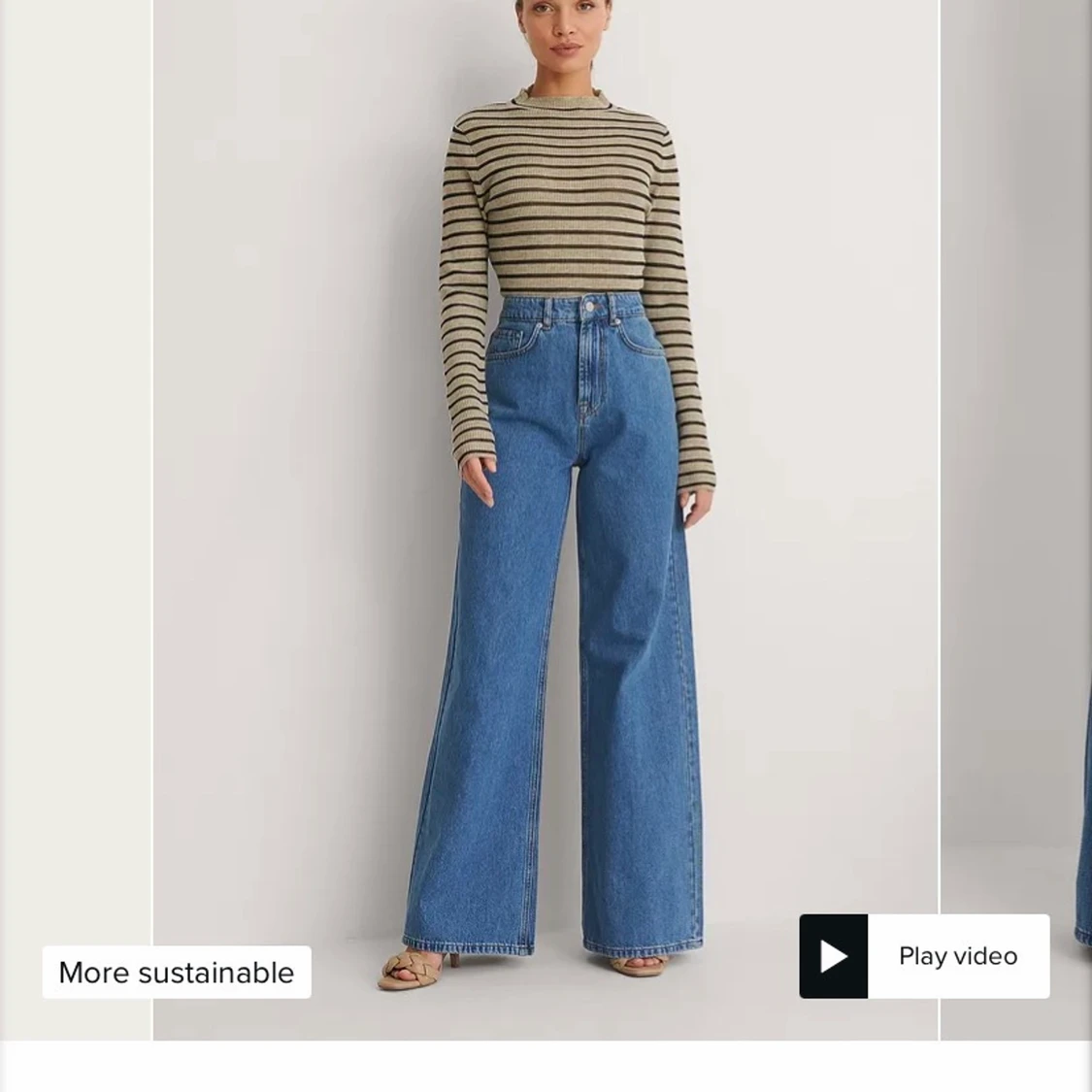 Wide jeans från NA-KD 