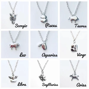 Stjärnteckens halsband - Handgjorda halsband med stjärntecken💕                   Kedjorna ska vara nickelfria (vågar ej garantera) Endast de stjärntecknena som finns i bilden har vi i lager!