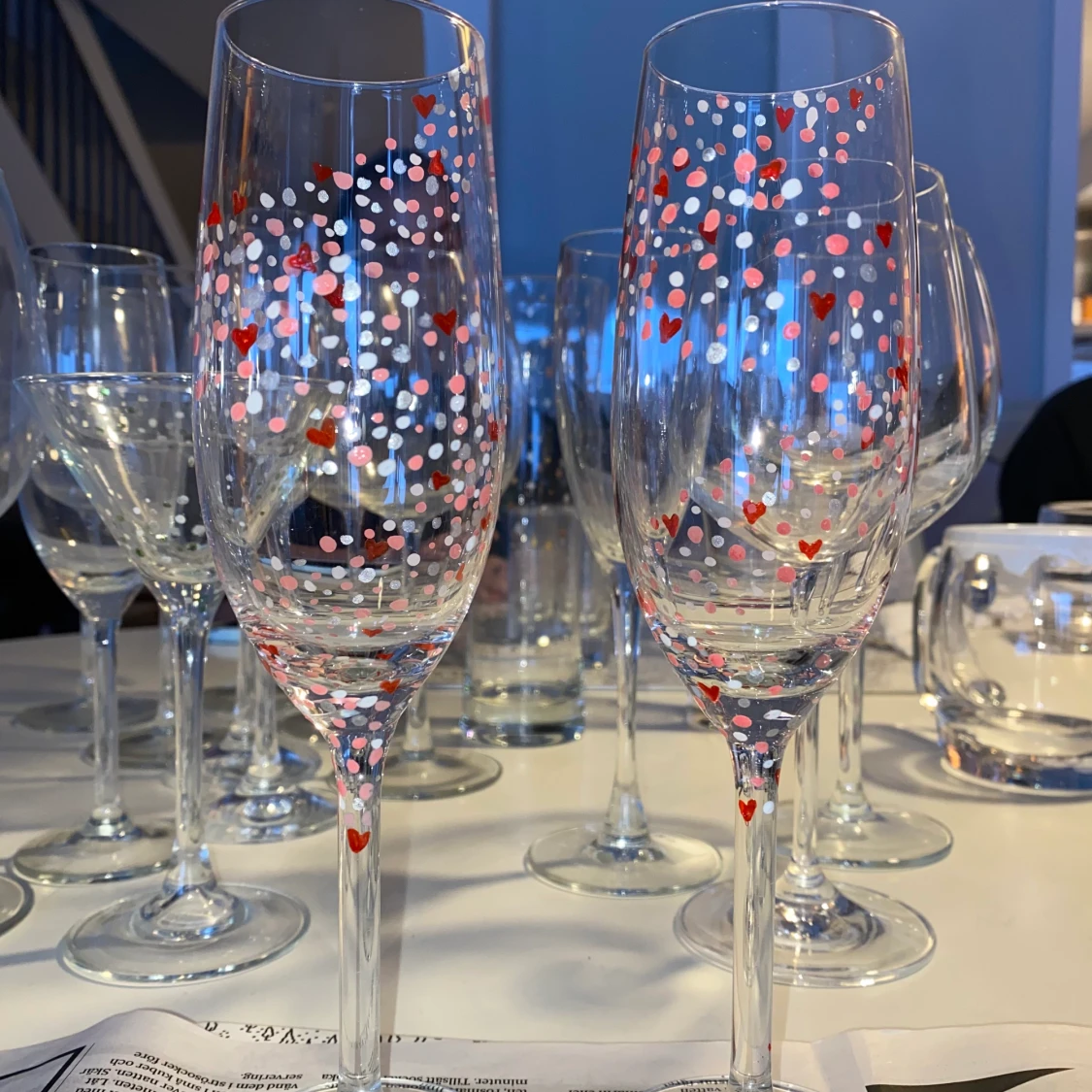 Jättefina handmålade glas - 91