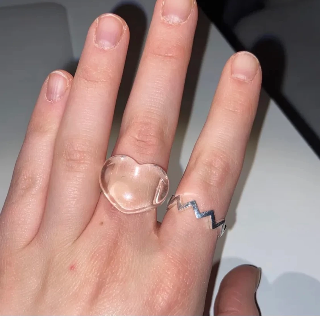 Hjärtformad ring - 90