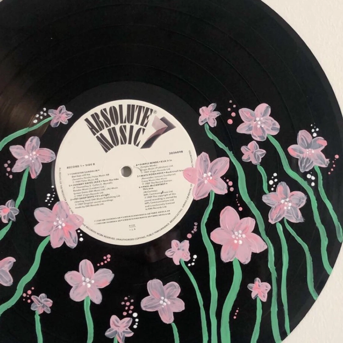 Målade vinylskivor - 90