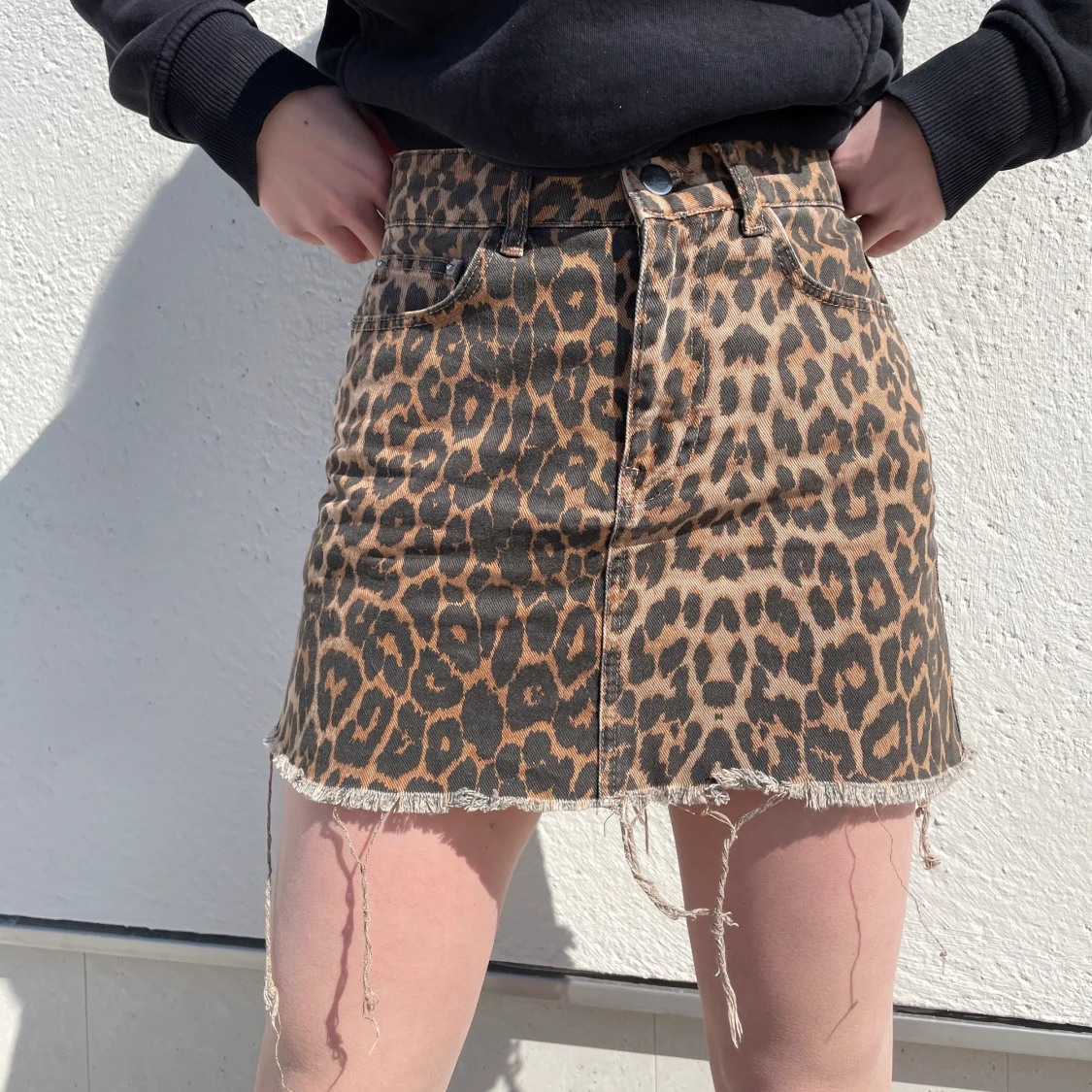 Leopard kjol