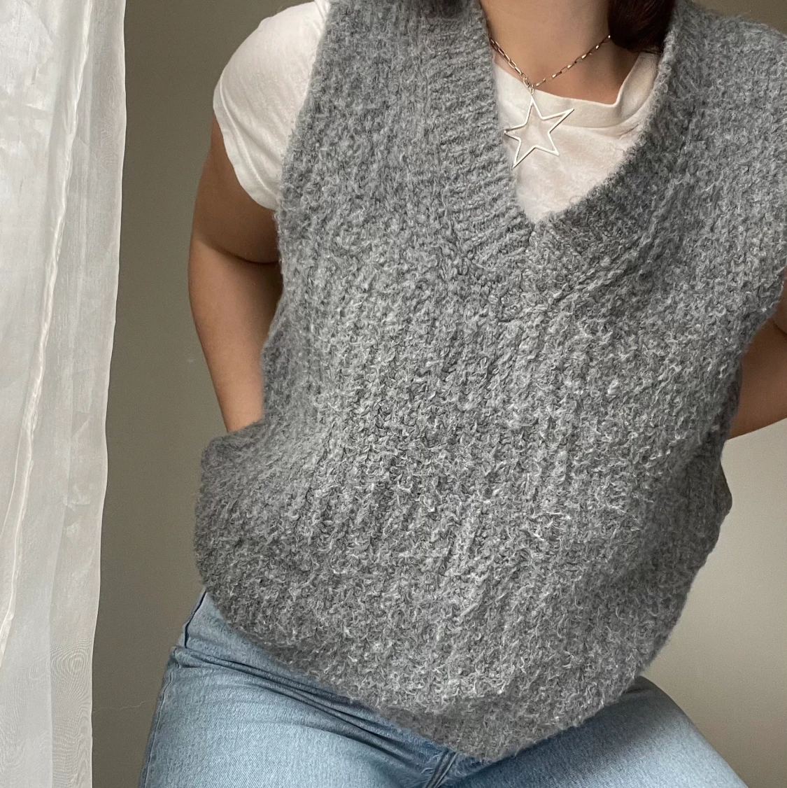 Stickad väst - Design by Si 