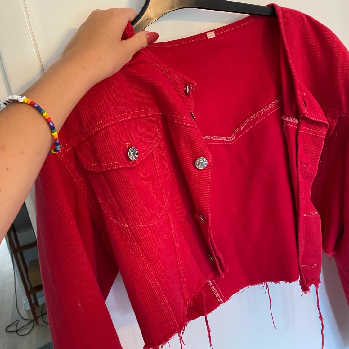  Röd jeansjacka  - 91