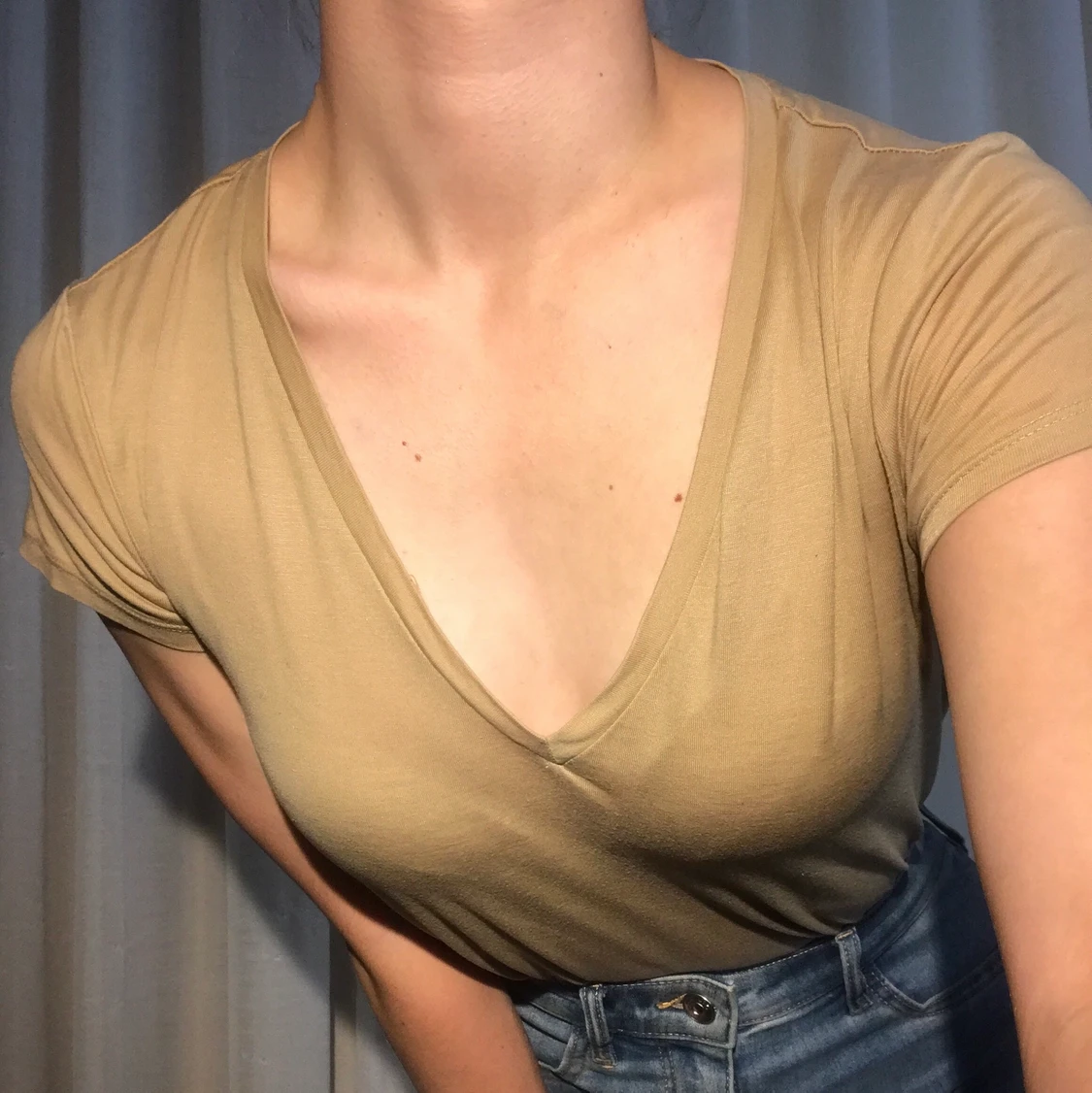 T-shirt gyllen beige  - 90