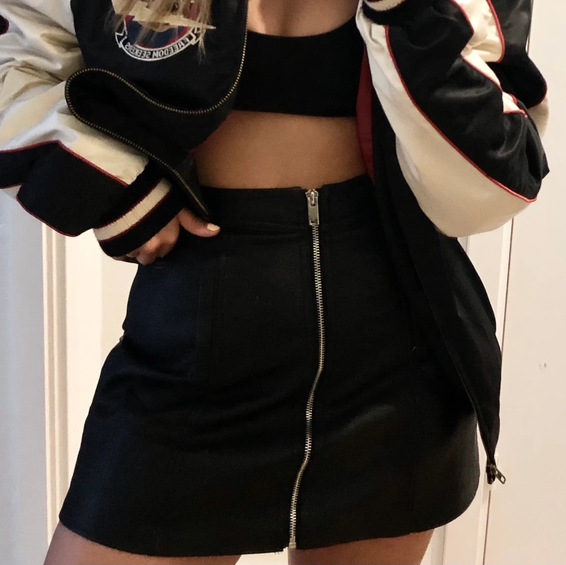 Kjol i fakeläder - 90