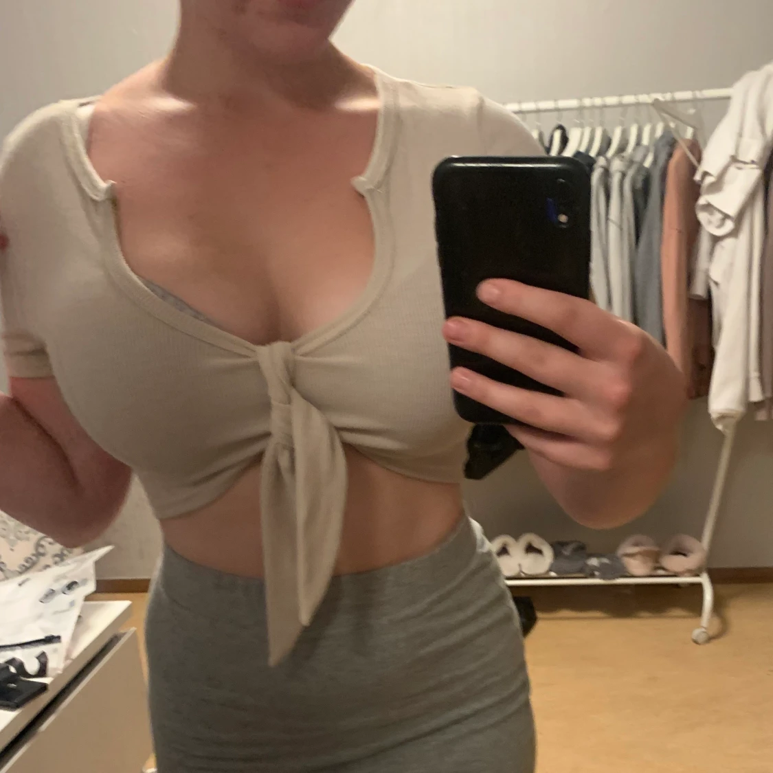 Söt beige topp - 90