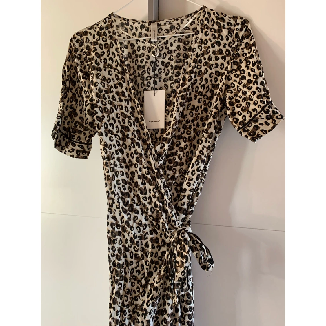 Leopard wrap dress