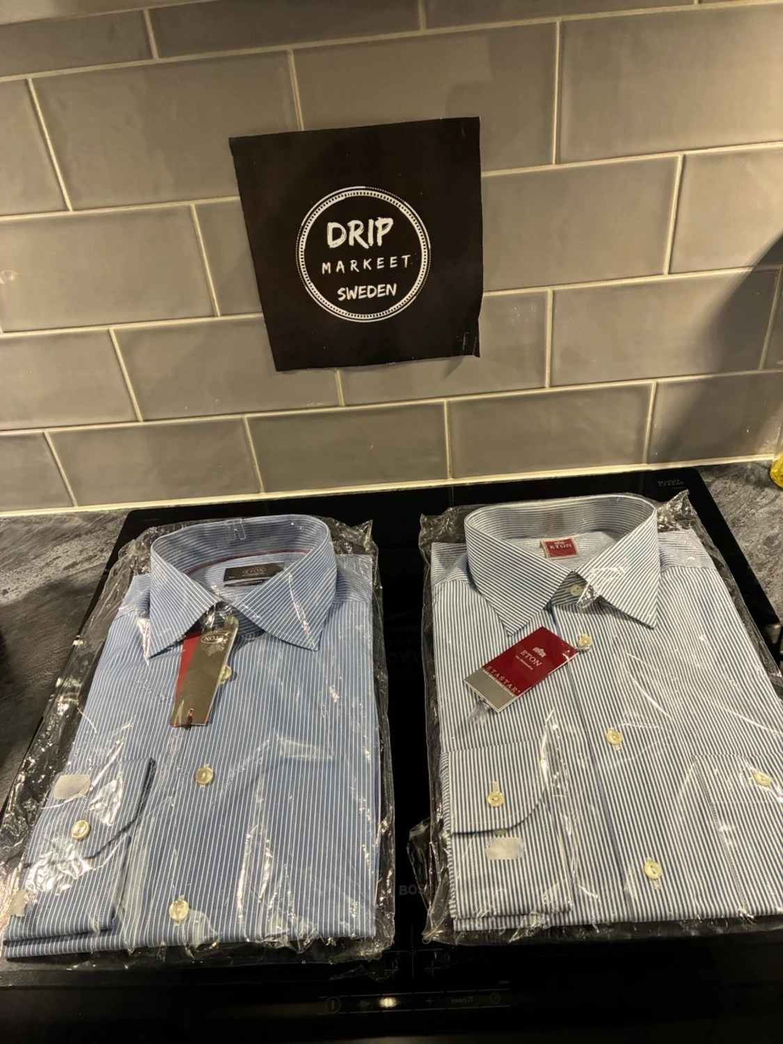 Blå-vitrandiga skjortor från Eton - 1