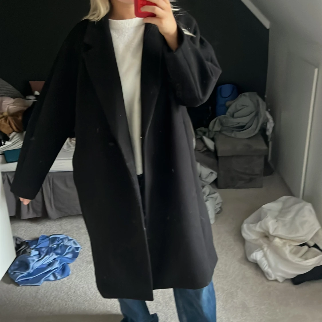 Svart kappa från H&M i storlek M - 1