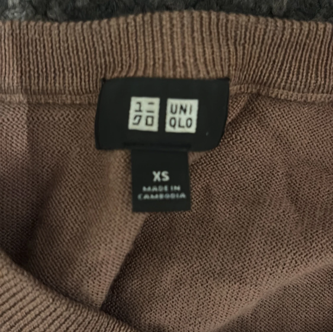 Beige stickad tröja från Uniqlo XS - 1