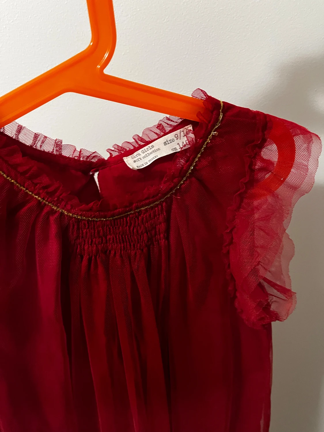 Röd tyllklänning från Zara Girls - 2