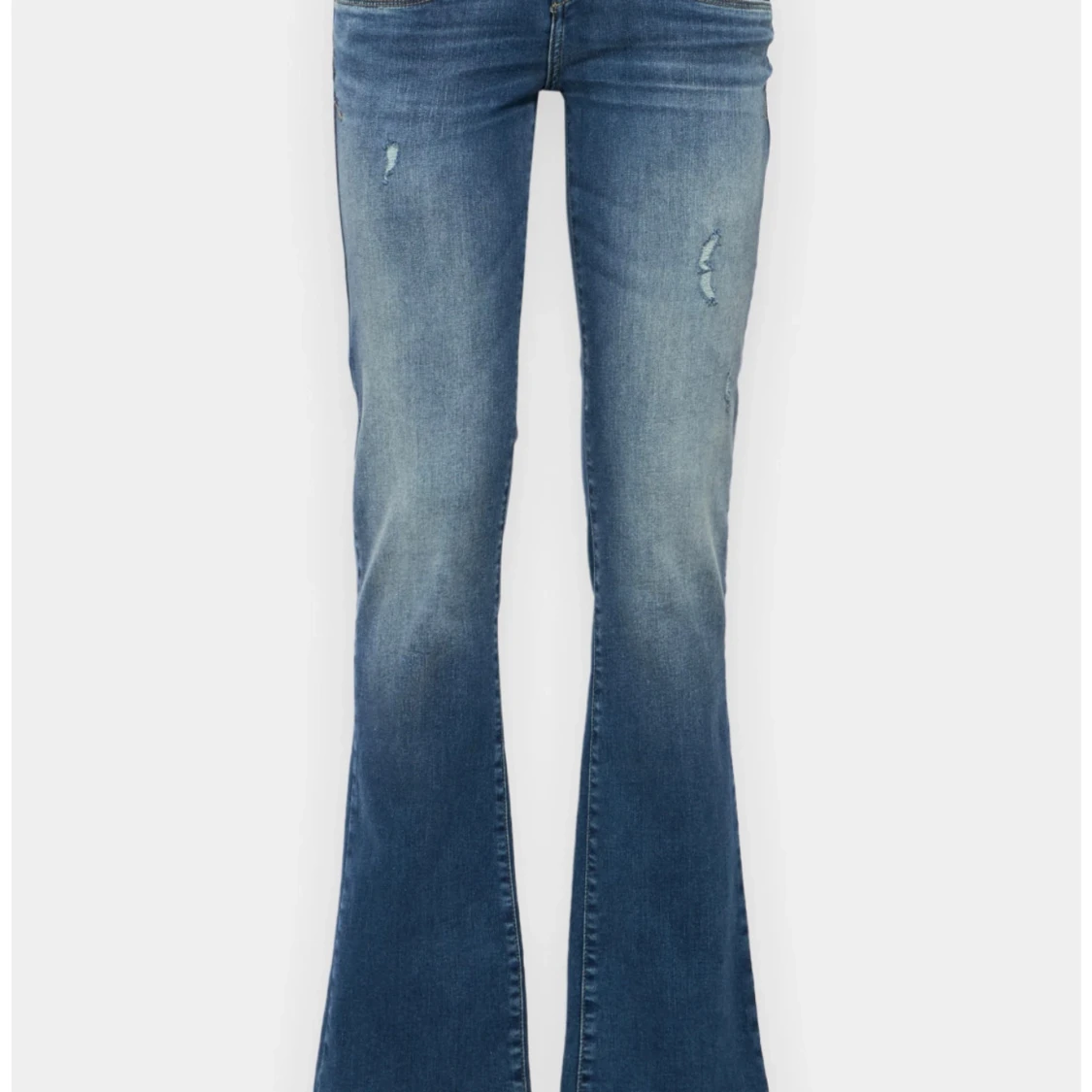 LTB Blå bootcut jeans med slitningar