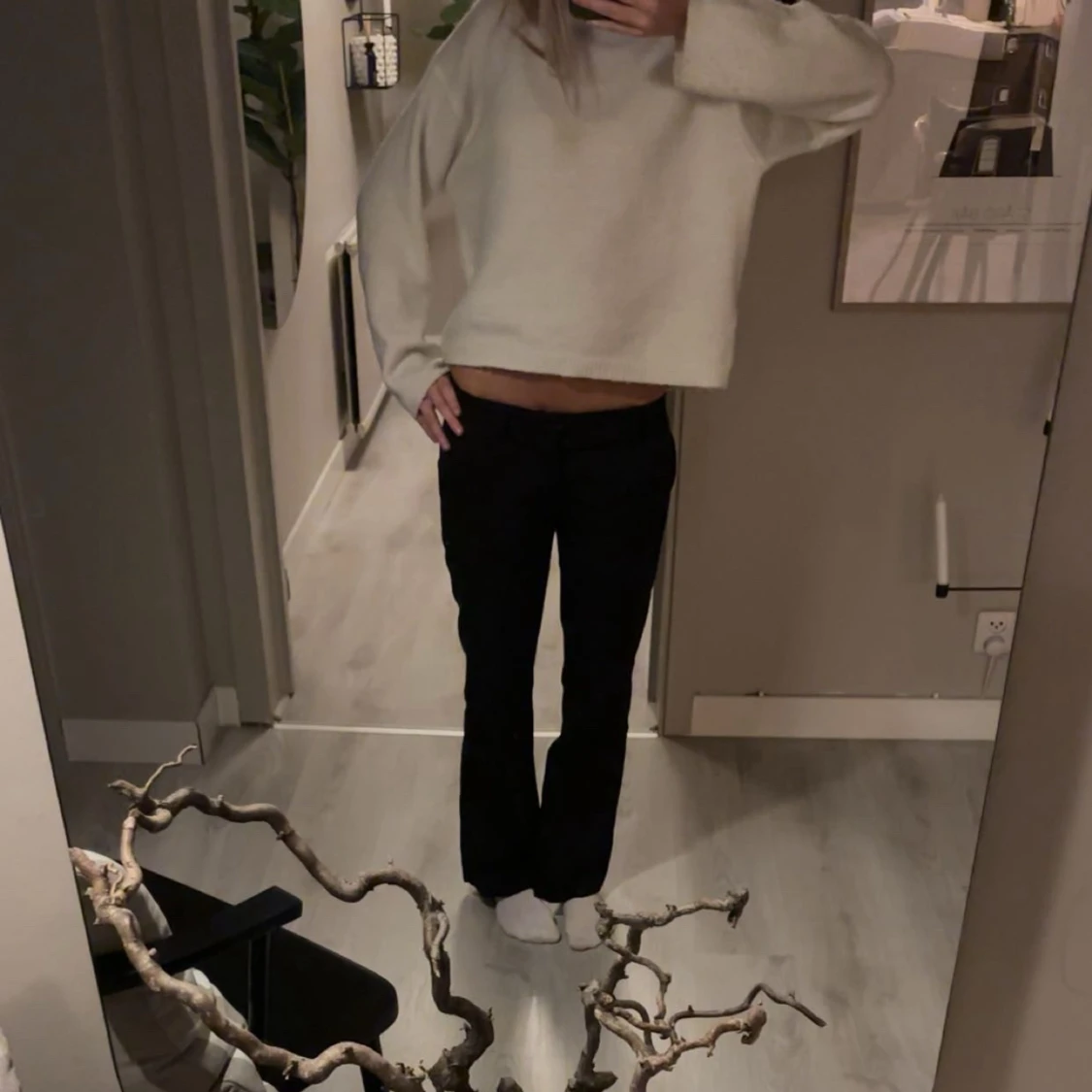 Lågmidjade kostymbyxor