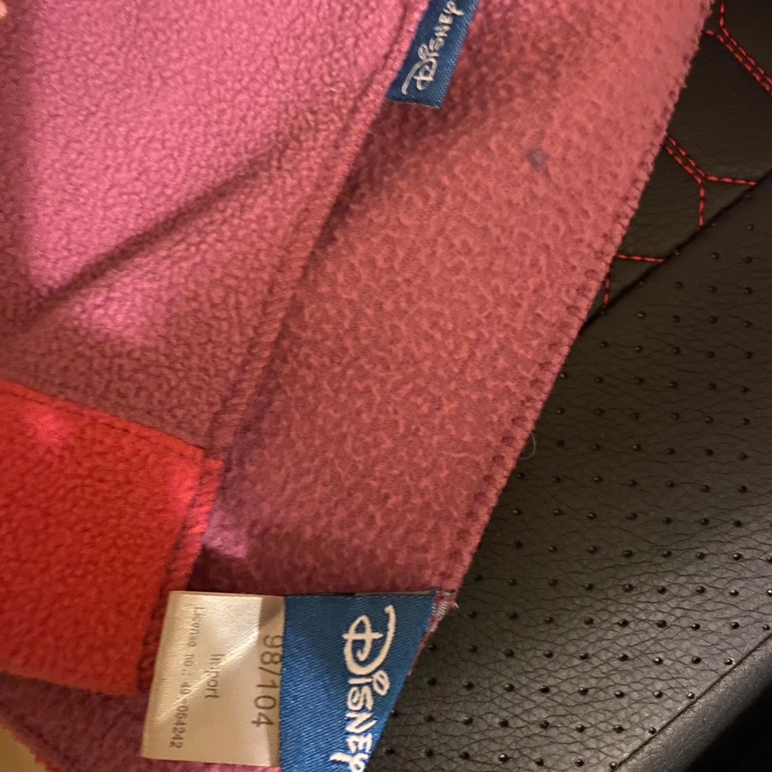 Rosa fleecehalsduk med Minnie Mouse - 1