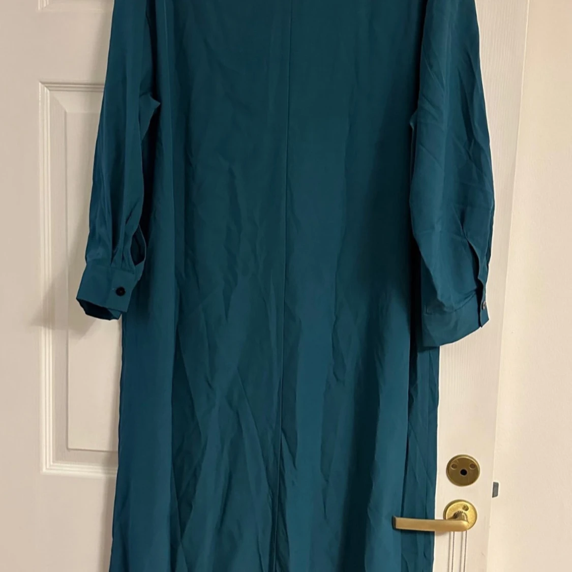 Turkos långklänning från Shein Curve  - 2