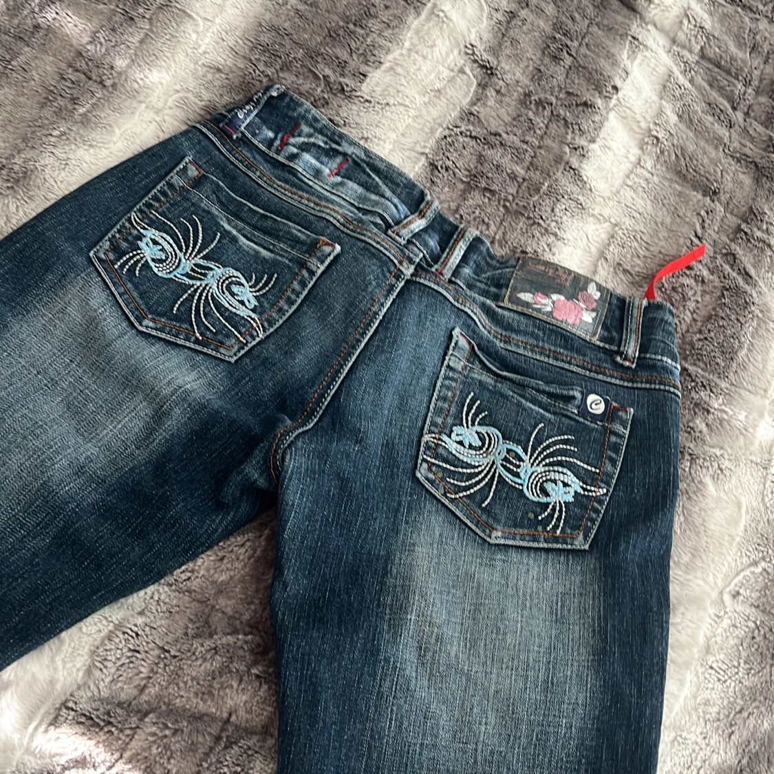 Blå jeans från Crazy Age med broderi - 2