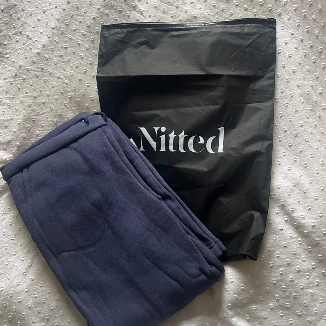 Mörkblå mjukisbyxor från Nitted🤩🤩