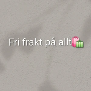 Fri frakt - Nyttja denna annons för att få fri frakt på allt på min sida! Lägsta order summa-20kr